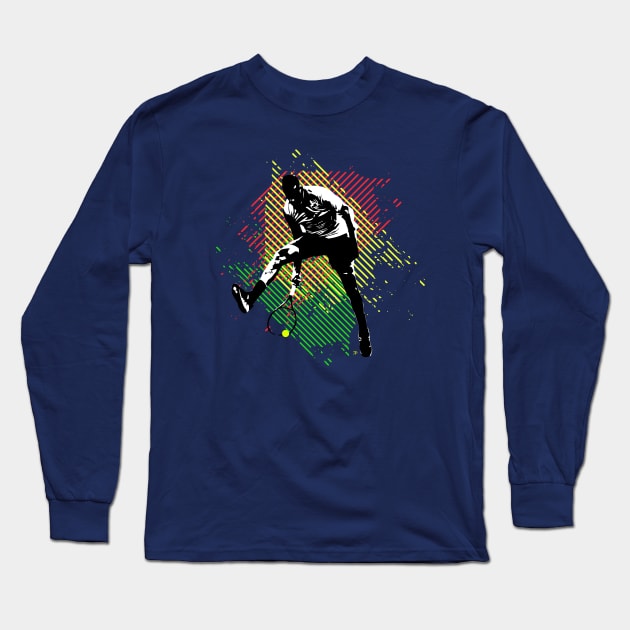 nick kyrgios tweener tennis shot between the legs Long Sleeve T-Shirt by vlada123